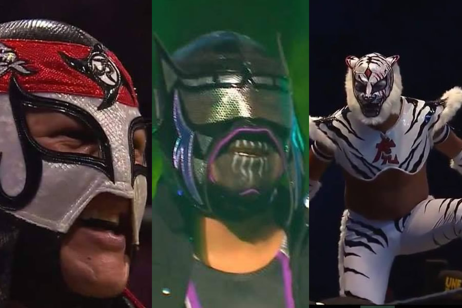 Los tres nuevos gladiadores aparecieron en la función de Puebla. (Foto: AAA)