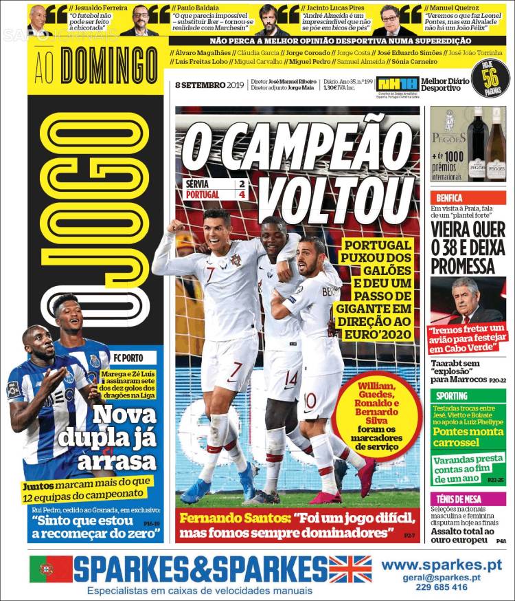 Las portadas de los principales diarios deportivos del mundo.
