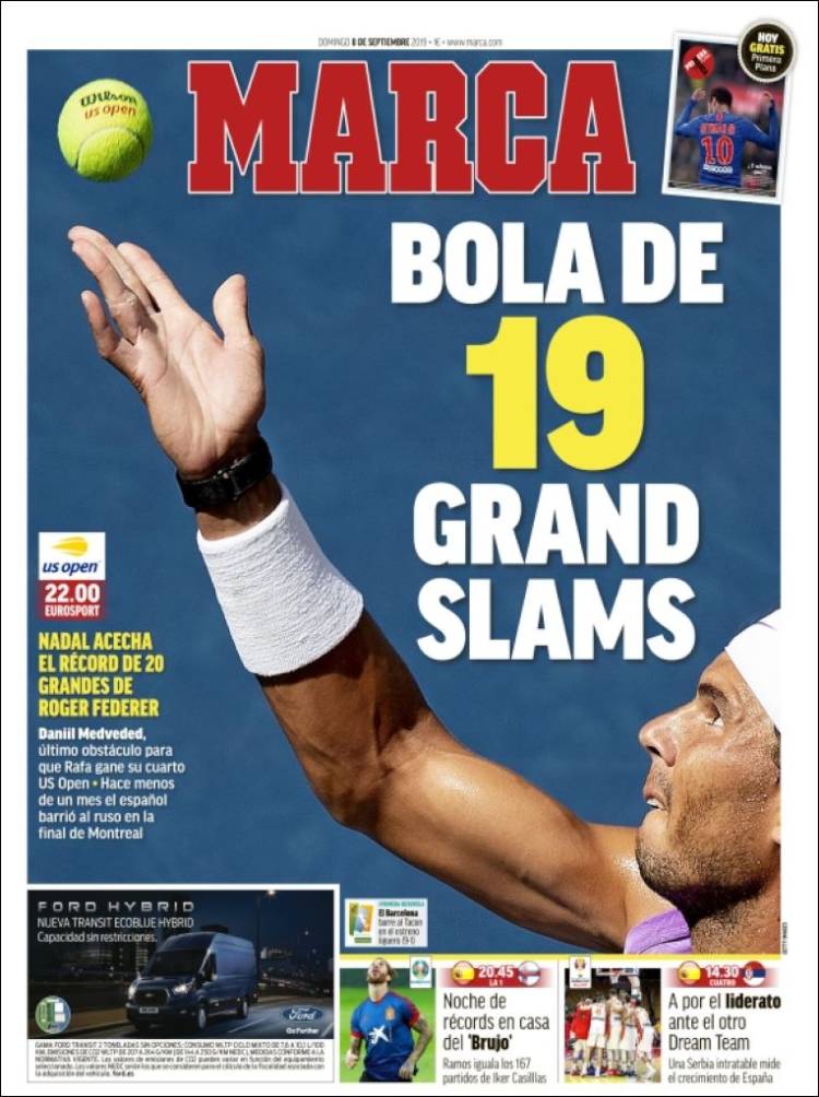 Las portadas de los principales diarios deportivos del mundo.