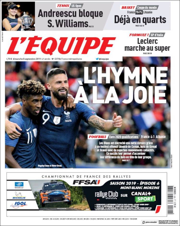 Las portadas de los principales diarios deportivos del mundo.