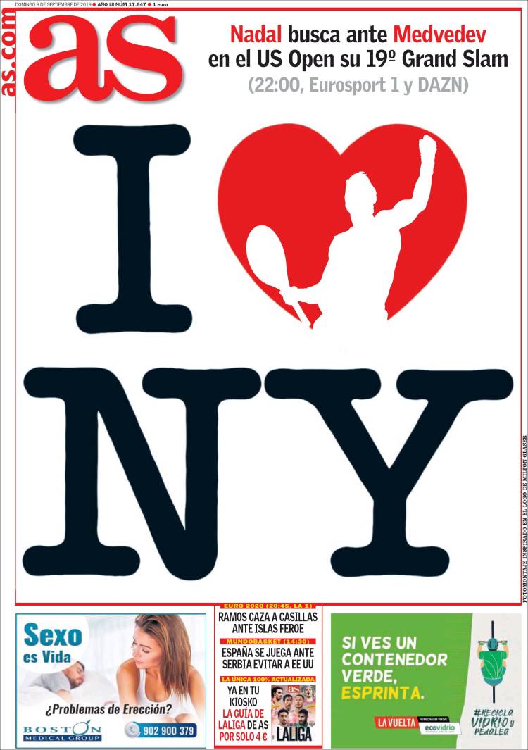 Las portadas de los principales diarios deportivos del mundo.