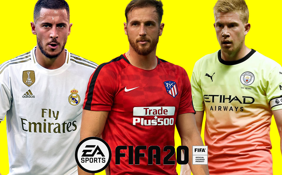 Hay tres futbolistas con 91 puntos en el FIFA 20: Eden Hazard, Jan Oblak y Kevin De Bruyne.