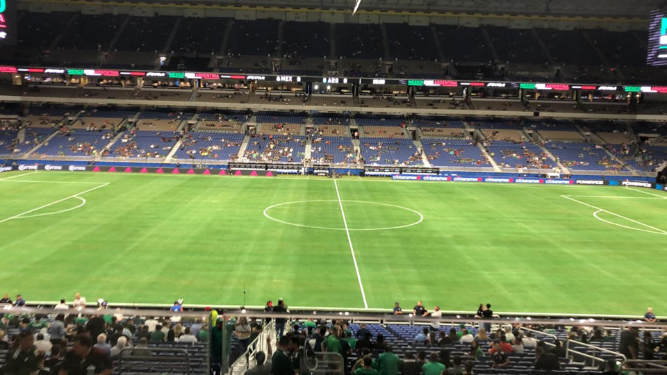 Así luce la cancha en San Antonio