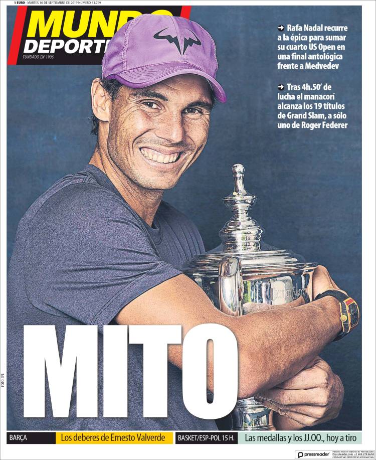 Las mejores portadas deportivas.