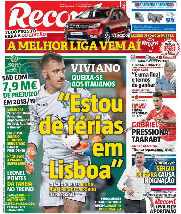 Las mejores portadas deportivas.