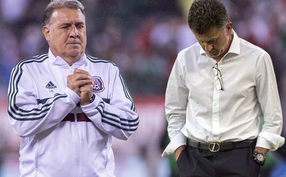 Tata Martino y Osorio, los dos más recientes entrenadores de México. (Mexsport)