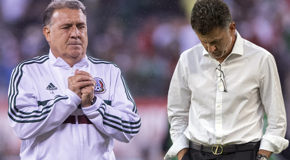 Tata Martino y Osorio, los dos más recientes entrenadores de México. (Mexsport)