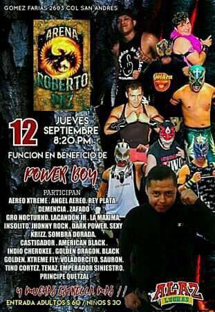 Los eventos de lucha libre del 12 al 18 de septiembre.