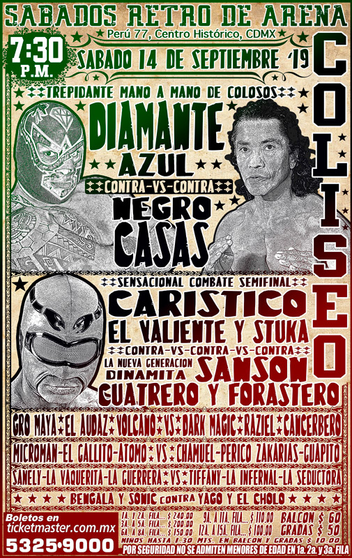 Los eventos de lucha libre del 12 al 18 de septiembre.