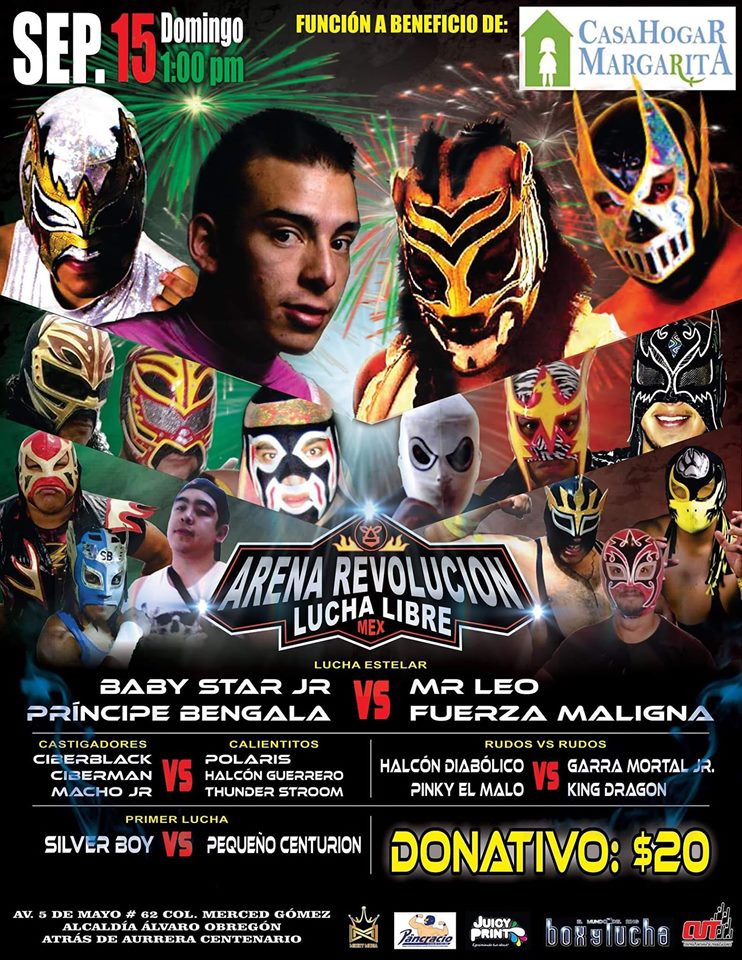 Los eventos de lucha libre del 12 al 18 de septiembre.