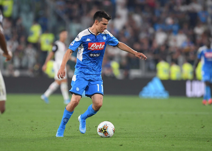 Hirving Lozano ante Juventus. (Foto: @sscnapoliES)