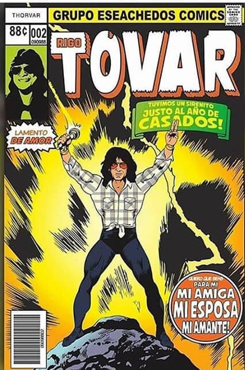 Rigo Tovar, todo un superhéroes. Foto: @eseachedos