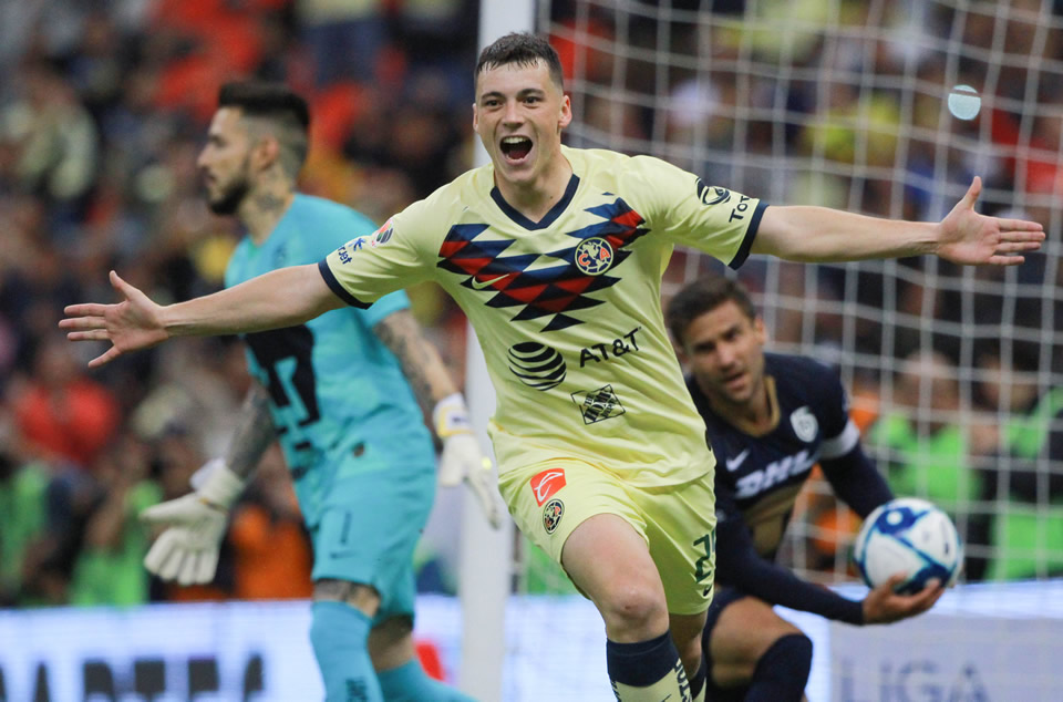 El delantero uruguayo abrió el marcador en el Clásico Capitalino ante Pumas (FOTO: Imago7)