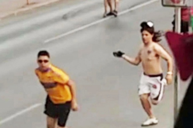 El momento de la agresión fue grabado. (Foto: tomada de video)