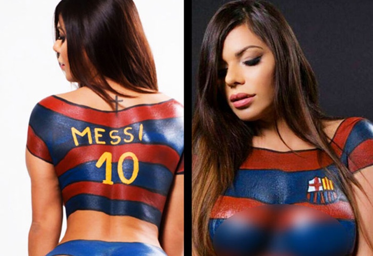 Suzy Cortez está haciendo campaña por Messi. (Miss BumBum)