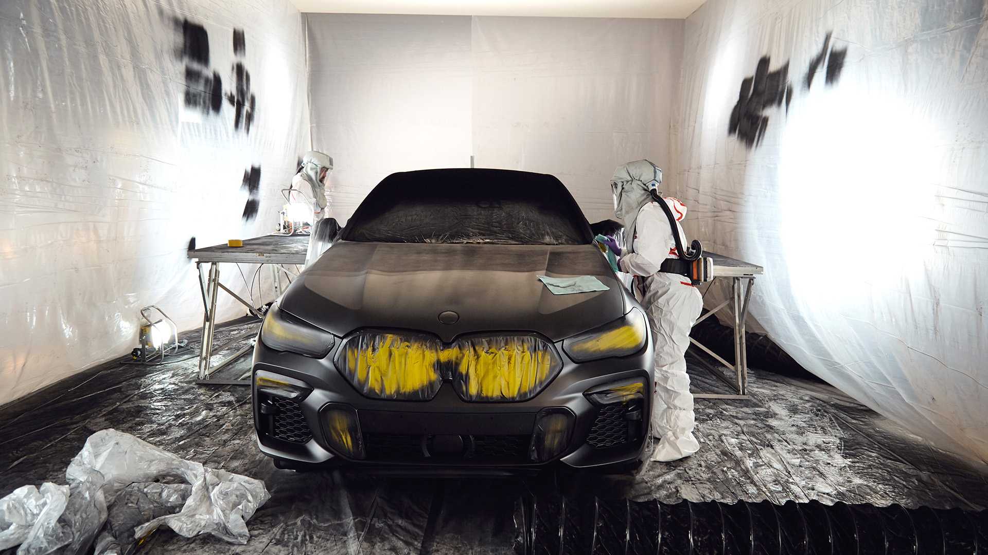 Así fue la preparación de la pintura especial.