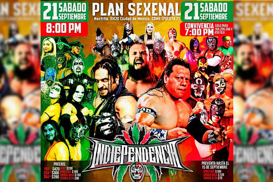 Elementos del CMLL e independientes participarán en el evento.
