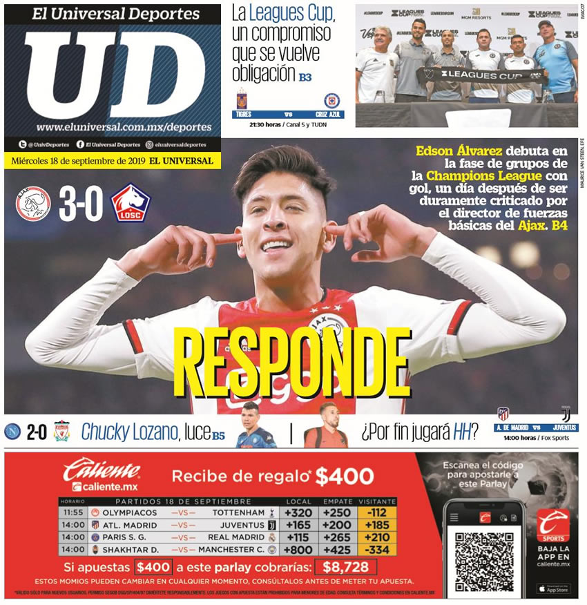 No te pierdas la información deportiva más destacada al rededor del mundo