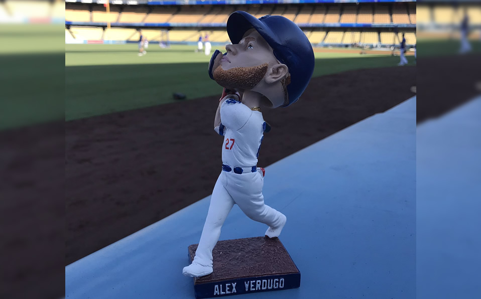 Uno de los más recientemente retratados en las figuras coleccionables fue Alex Verdugo, quien tuvo una gran temporada con los Dodgers.