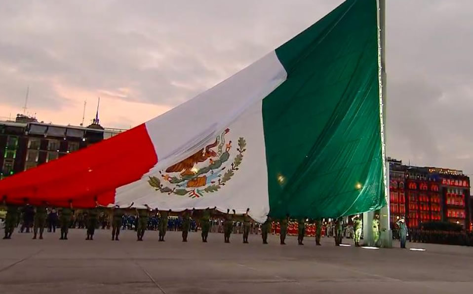 Durante la mañana de este jueves en el Zócalo.