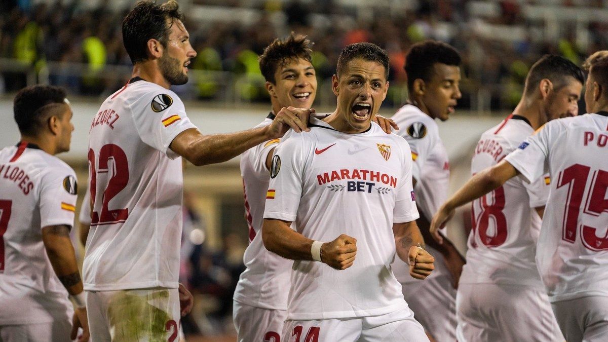 Javier Hernández y el Sevilla jugarán ante el Real Madrid en el Sánchez Pizjuán (Foto: Twitter @SevillaFC)