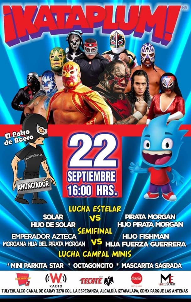 Los eventos de lucha libre que se realizarán del 19 al 25 de septiembre.