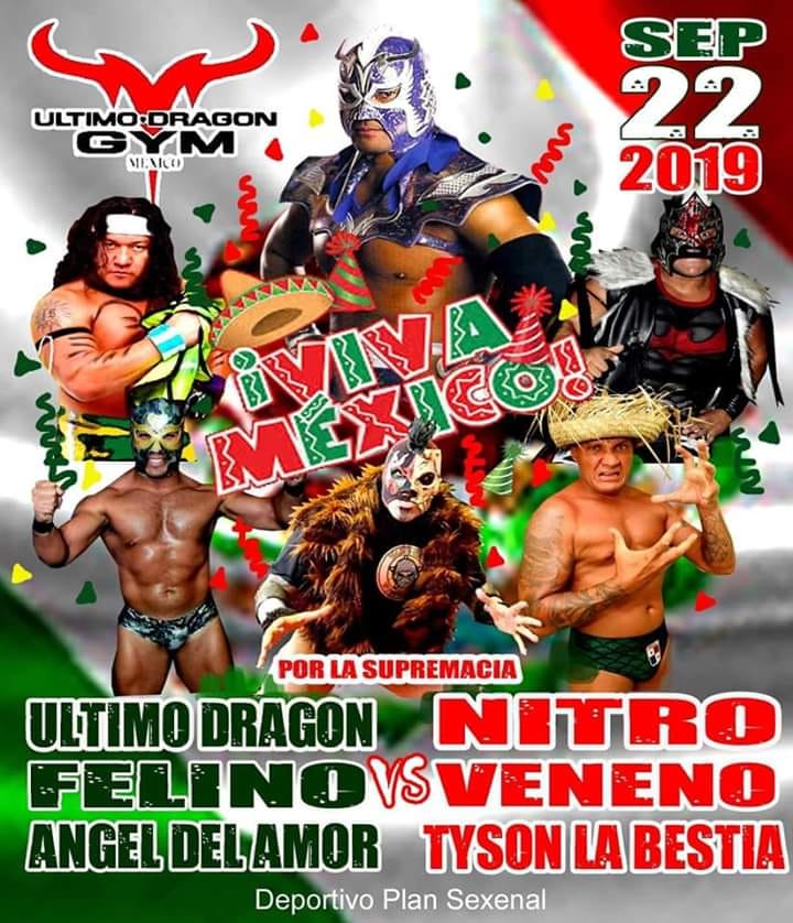 Los eventos de lucha libre que se realizarán del 19 al 25 de septiembre.