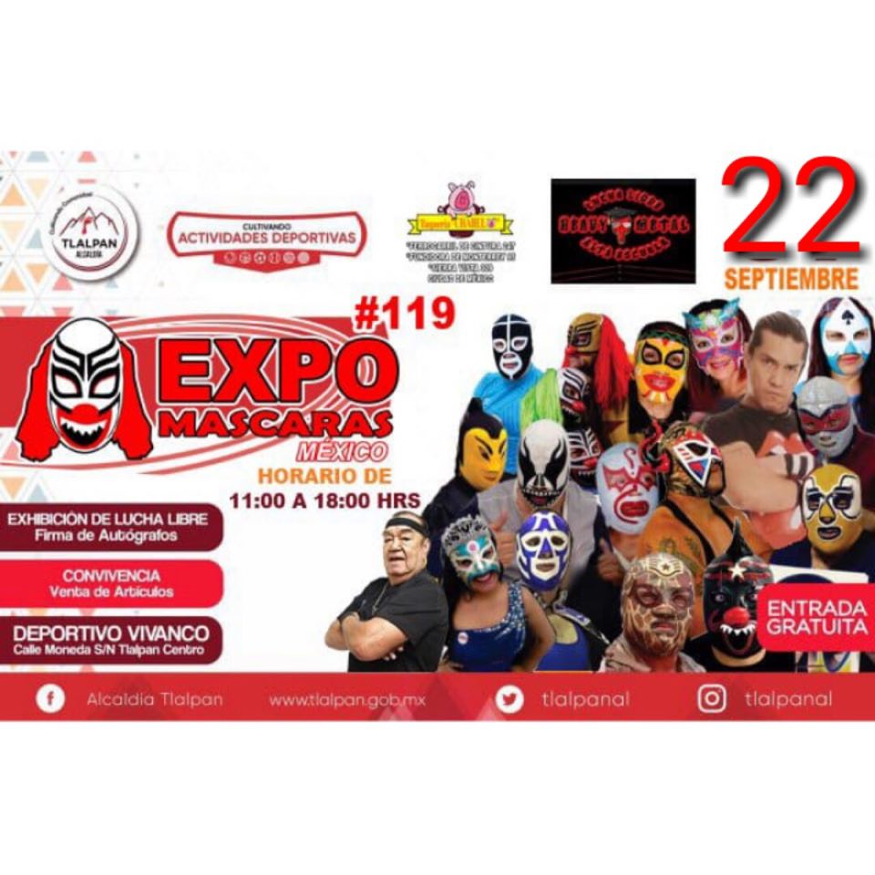 Los eventos de lucha libre que se realizarán del 19 al 25 de septiembre.