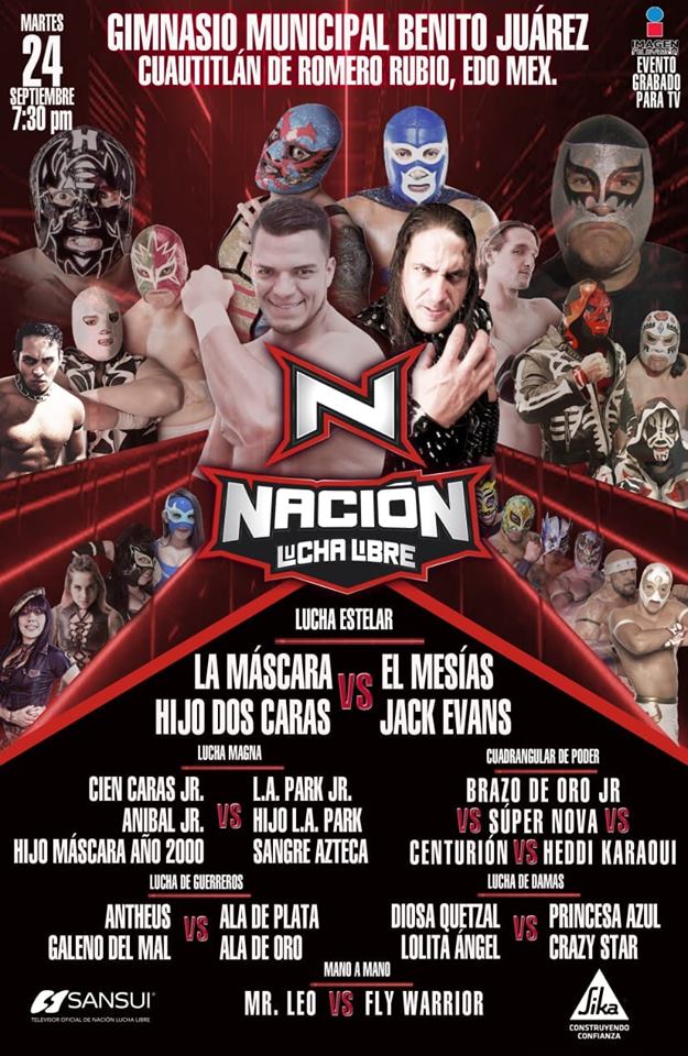 Los eventos de lucha libre que se realizarán del 19 al 25 de septiembre.