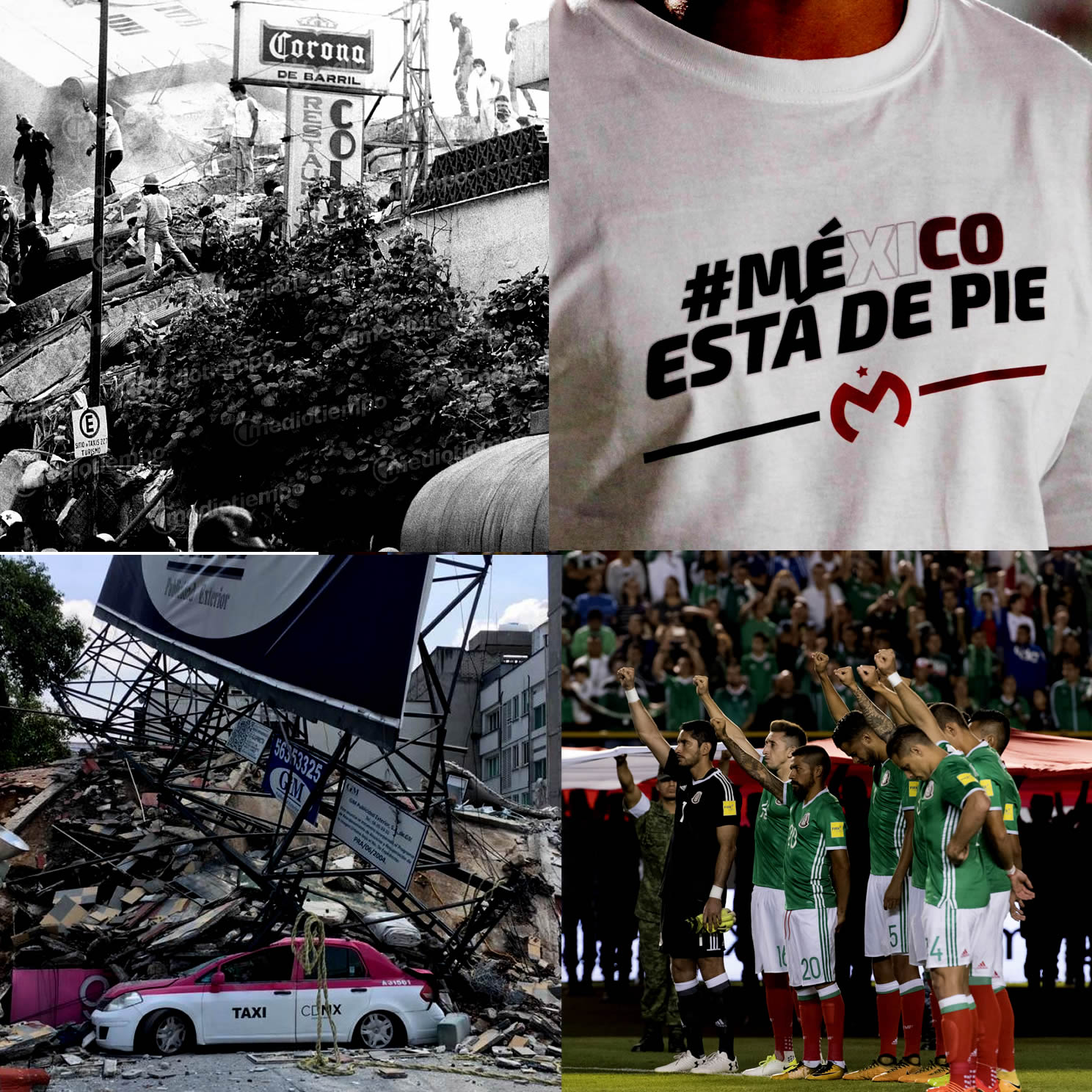 El día que México se unió en las calles y en los estadios: 1985 y 2017, los sismos que cambiaron todo.