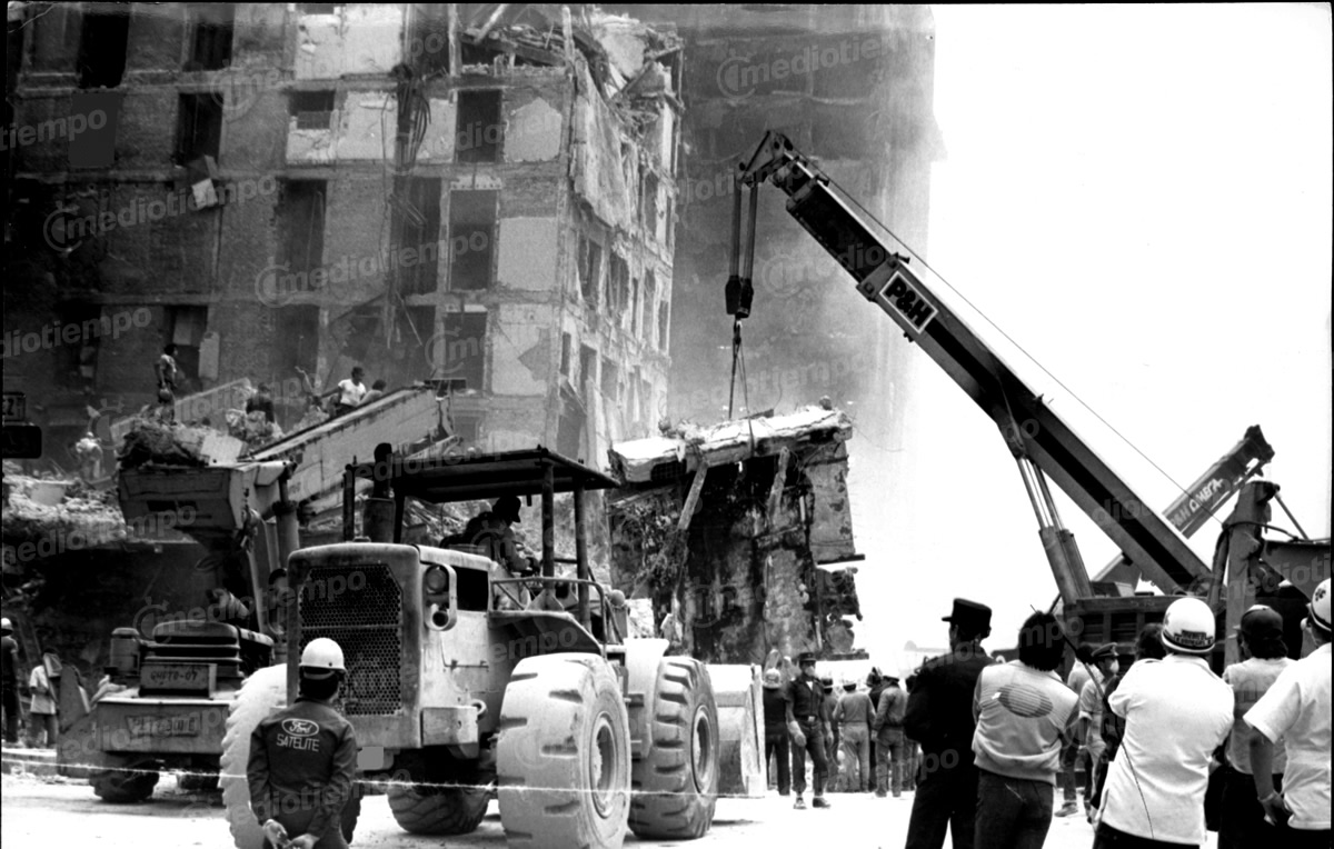 El 19 de septiembre de 1985 en punto de las 07:17 horas, un terremoto de 8.1 de magnitud azotó a la CDMX. (FOTOTECA MILENIO)