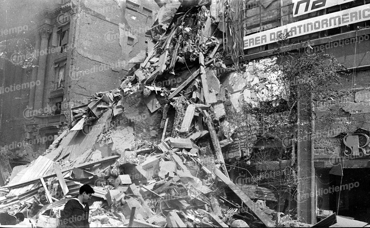 El 19 de septiembre de 1985 en punto de las 07:17 horas, un terremoto de 8.1 de magnitud azotó a la CDMX. (FOTOTECA MILENIO)