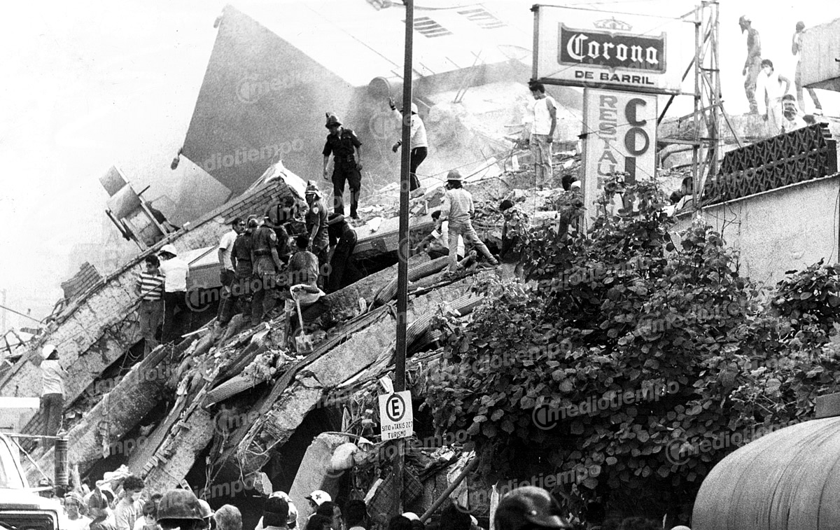 El 19 de septiembre de 1985 en punto de las 07:17 horas, un terremoto de 8.1 de magnitud azotó a la CDMX. (FOTOTECA MILENIO)