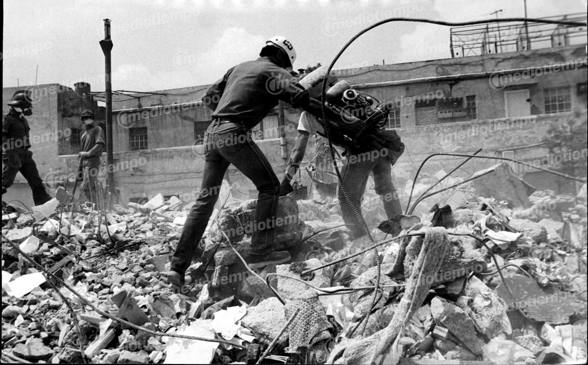 El 19 de septiembre de 1985 en punto de las 07:17 horas, un terremoto de 8.1 de magnitud azotó a la CDMX. (FOTOTECA MILENIO)