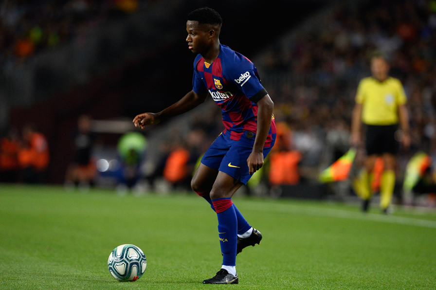 Ansu Fati, jugador del Barcelona. (Foto: AFP)