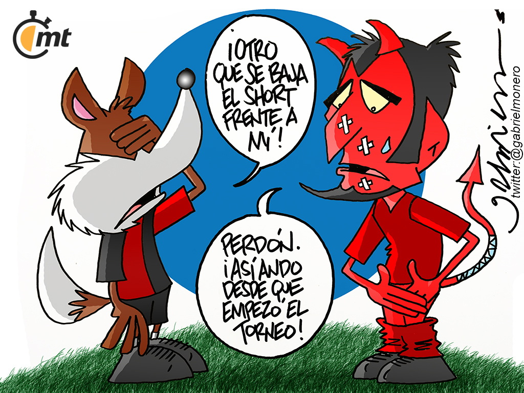 Con el short abajo