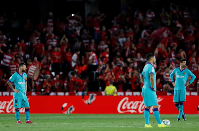 El Barcelona cayó en casa del Granada. Foto: Reuters
