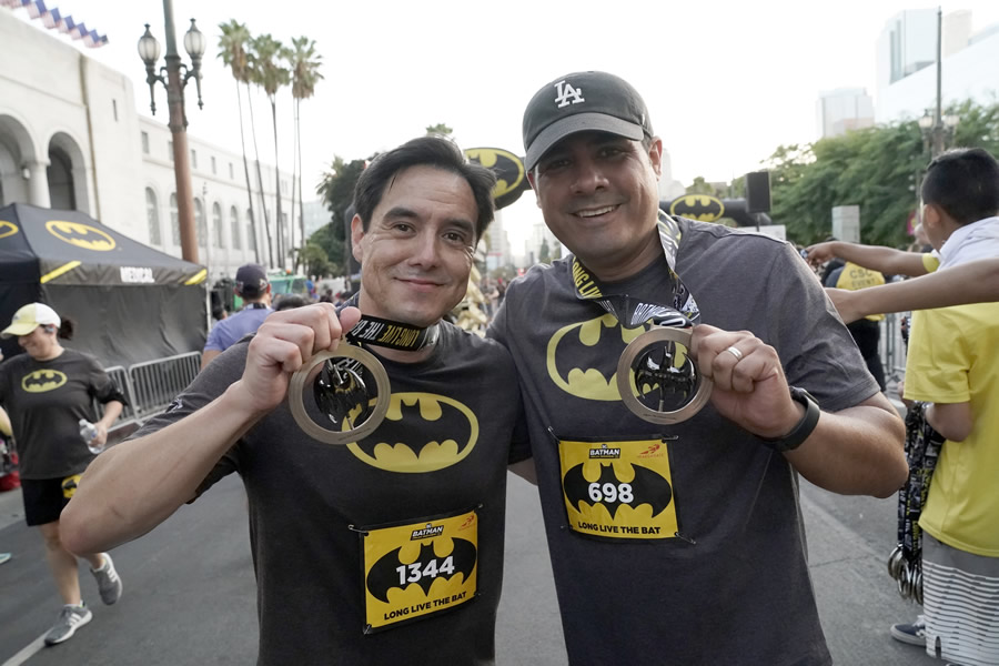 Los aficionados celebraron 80 años de Batman. (Foto: AFP)