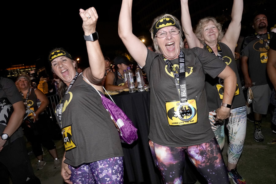 Los aficionados celebraron 80 años de Batman. (Foto: AFP)
