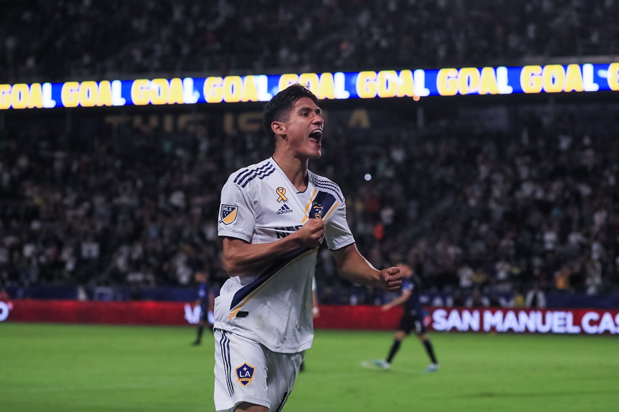 Uriel Antuna marcó su quinto gol en el torneo. (Foto: @LAGalaxy)