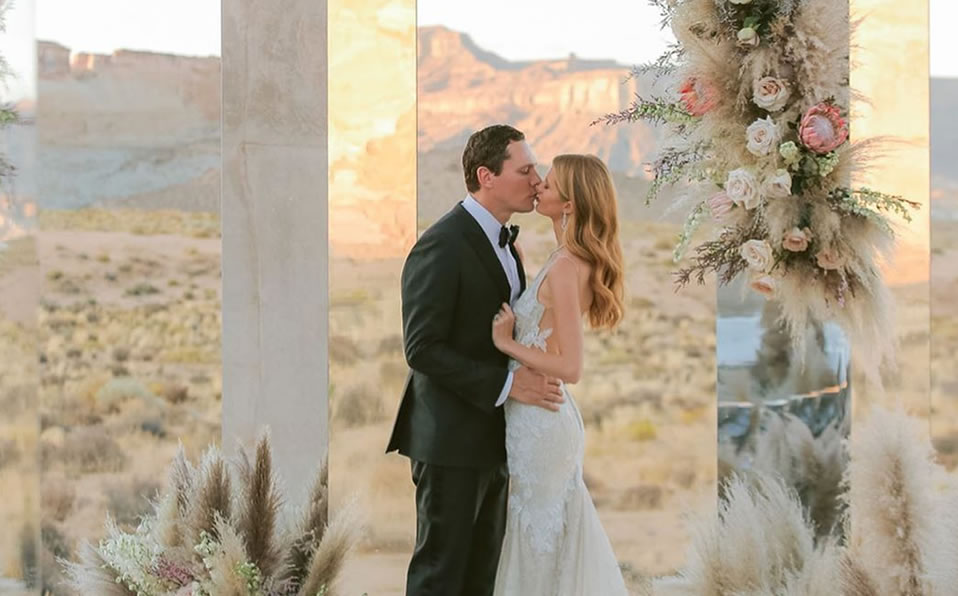 El hotel Amangiri fue el elegido para la realización de la ceremonia.