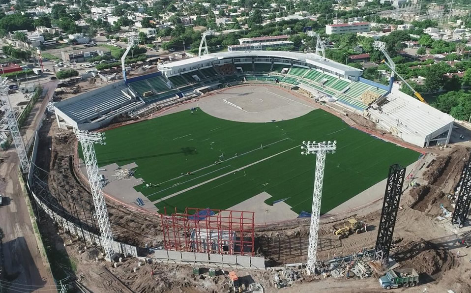 Estadio Francisco Carranza Limón de Guasave. (Especial)
