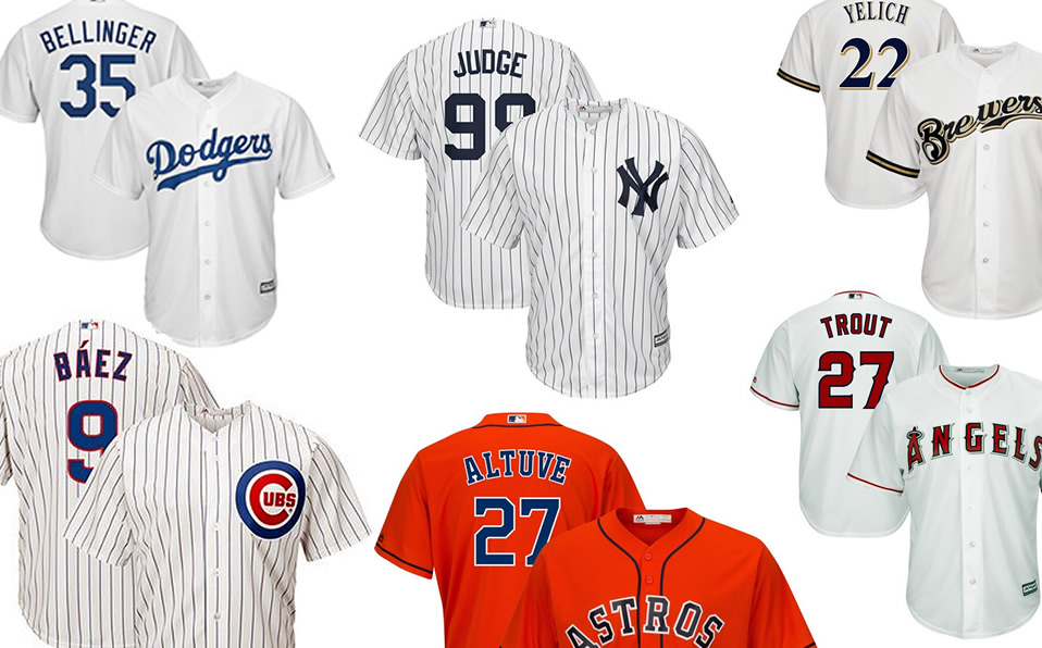 Los 20 jerseys más vendidos en MLB en el 2019
