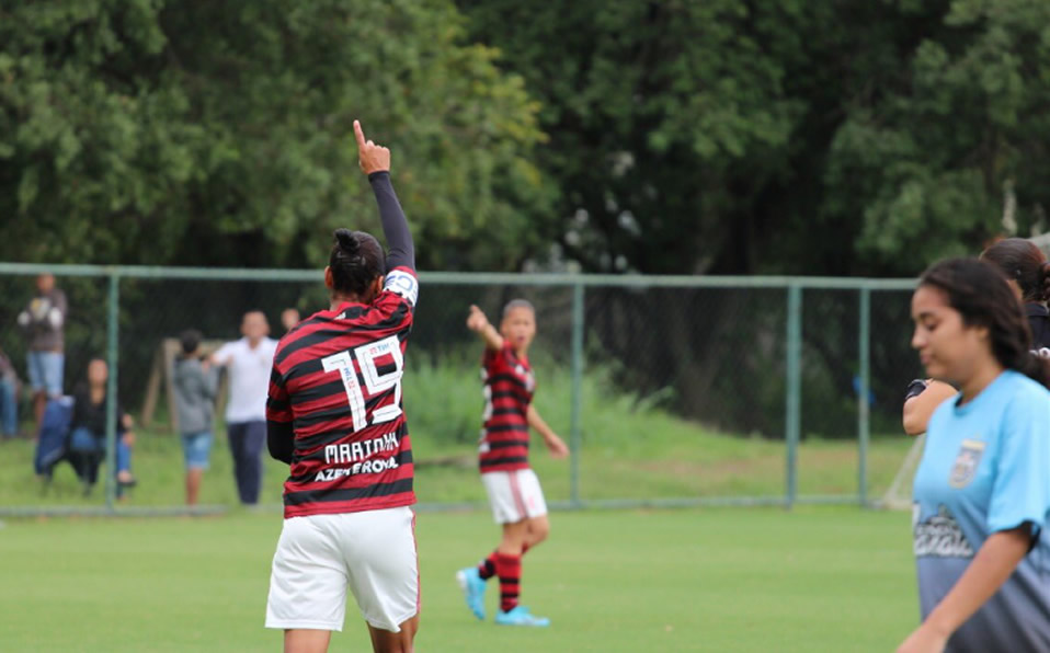 Las jugadoras goleadas ya no intentaban nada por evitar que la cuenta creciera. (TimeFlamengo)