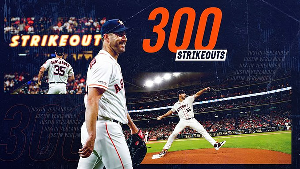 Histórico: Justin Verlander llega a 3,000 ponches