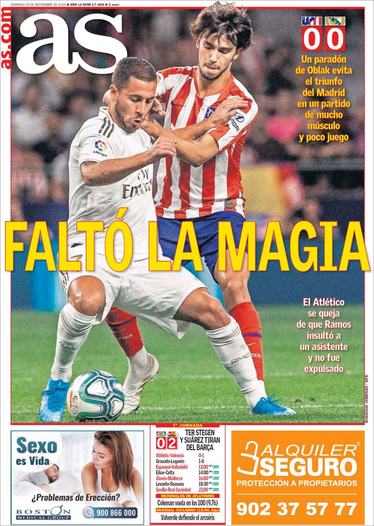 Las portadas de los diarios deportivos del mundo.