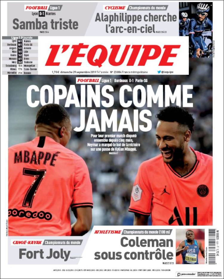 Las portadas de los diarios deportivos del mundo.