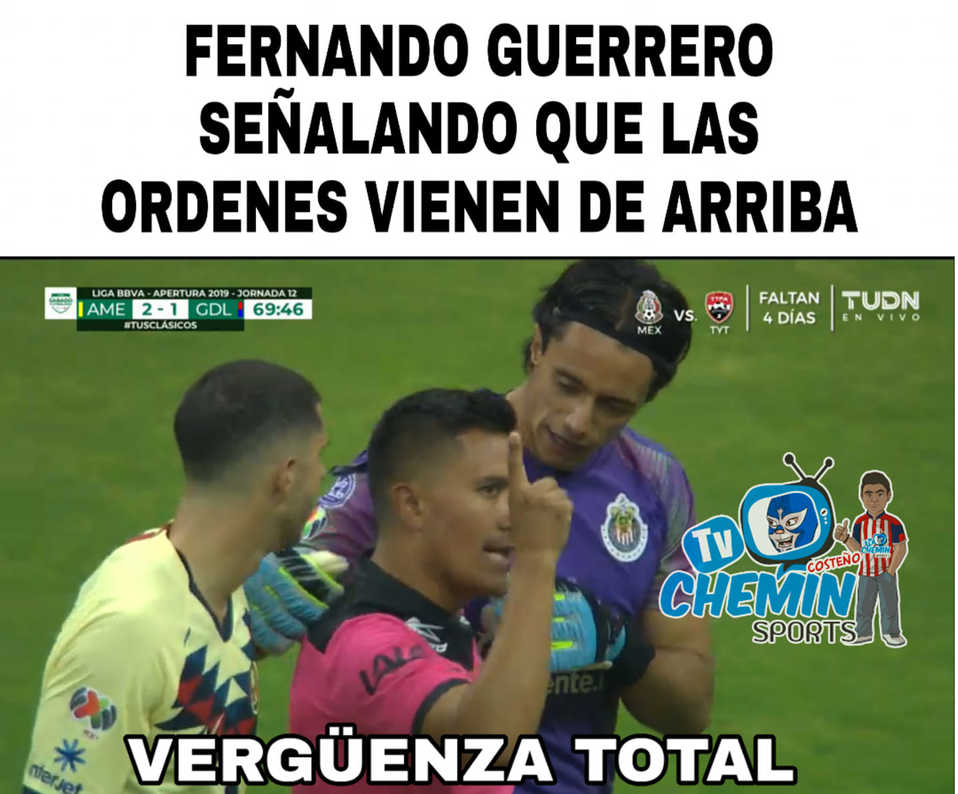 El MVP del Clásico para el América fue el árbitro... ¡Qué raro!
