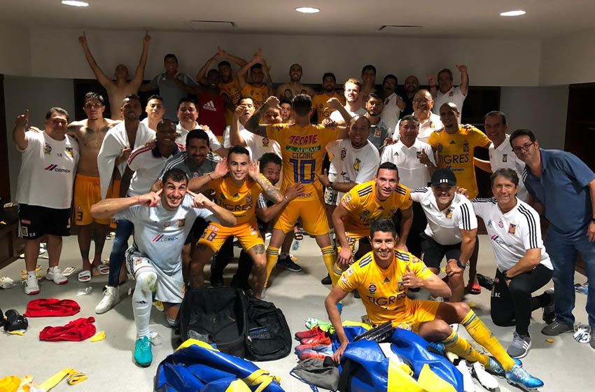 Tigres y la foto de celebración. Foto: @TigresOficial