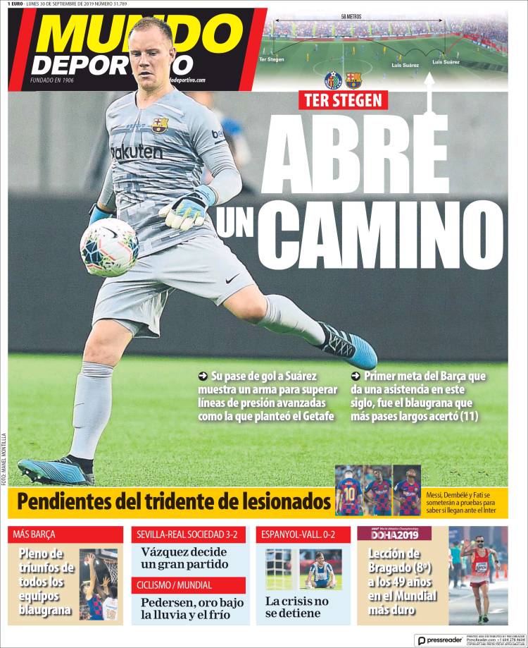 Las mejores portadas deportivas.